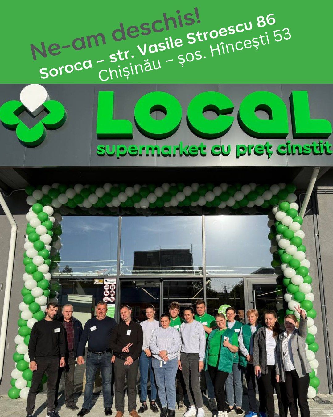 Descoperă noile magazine LOCAL în Chișinău și Soroca, produsele alimentare la prețuri mici sunt mai aproape de tine!