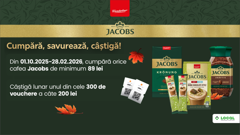Jacobs te răsplătește pentru gustul ales!