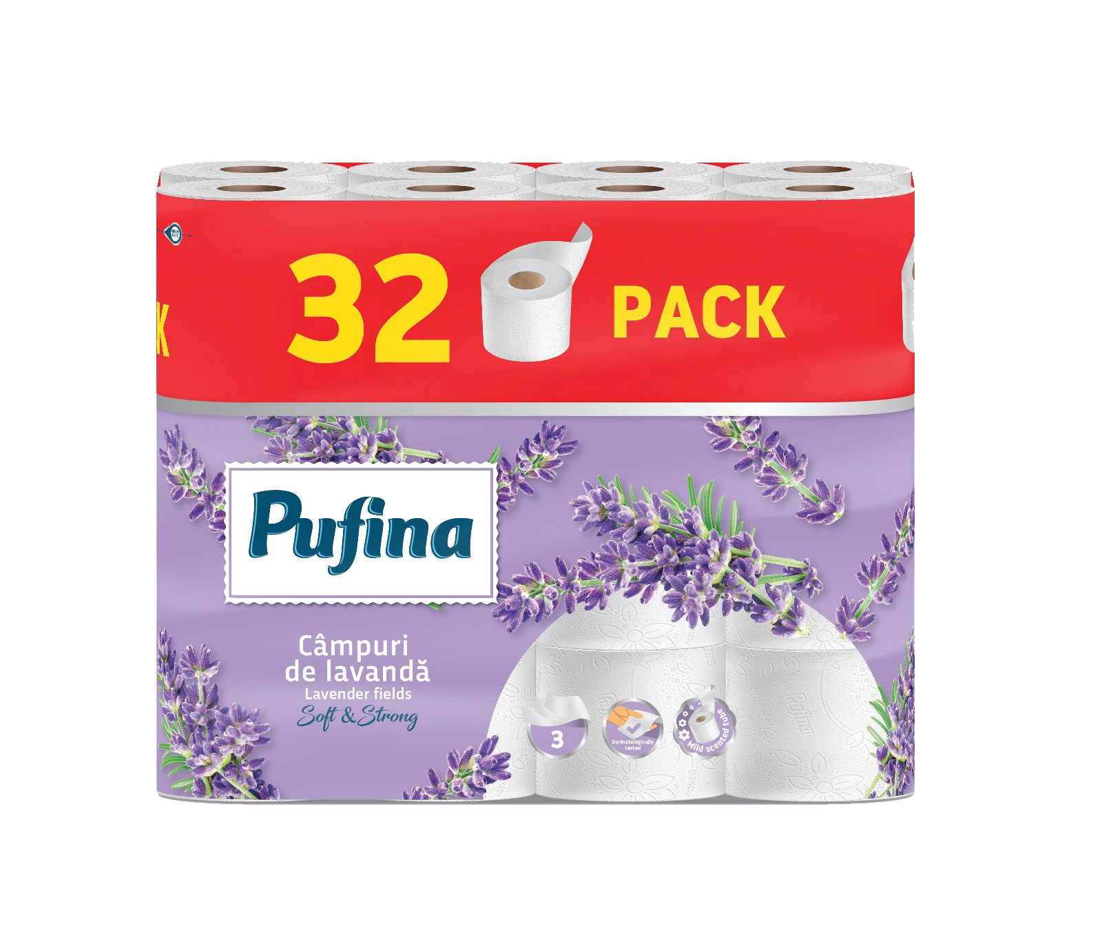 Hârtie igienică 3 straturi 32buc Lavender