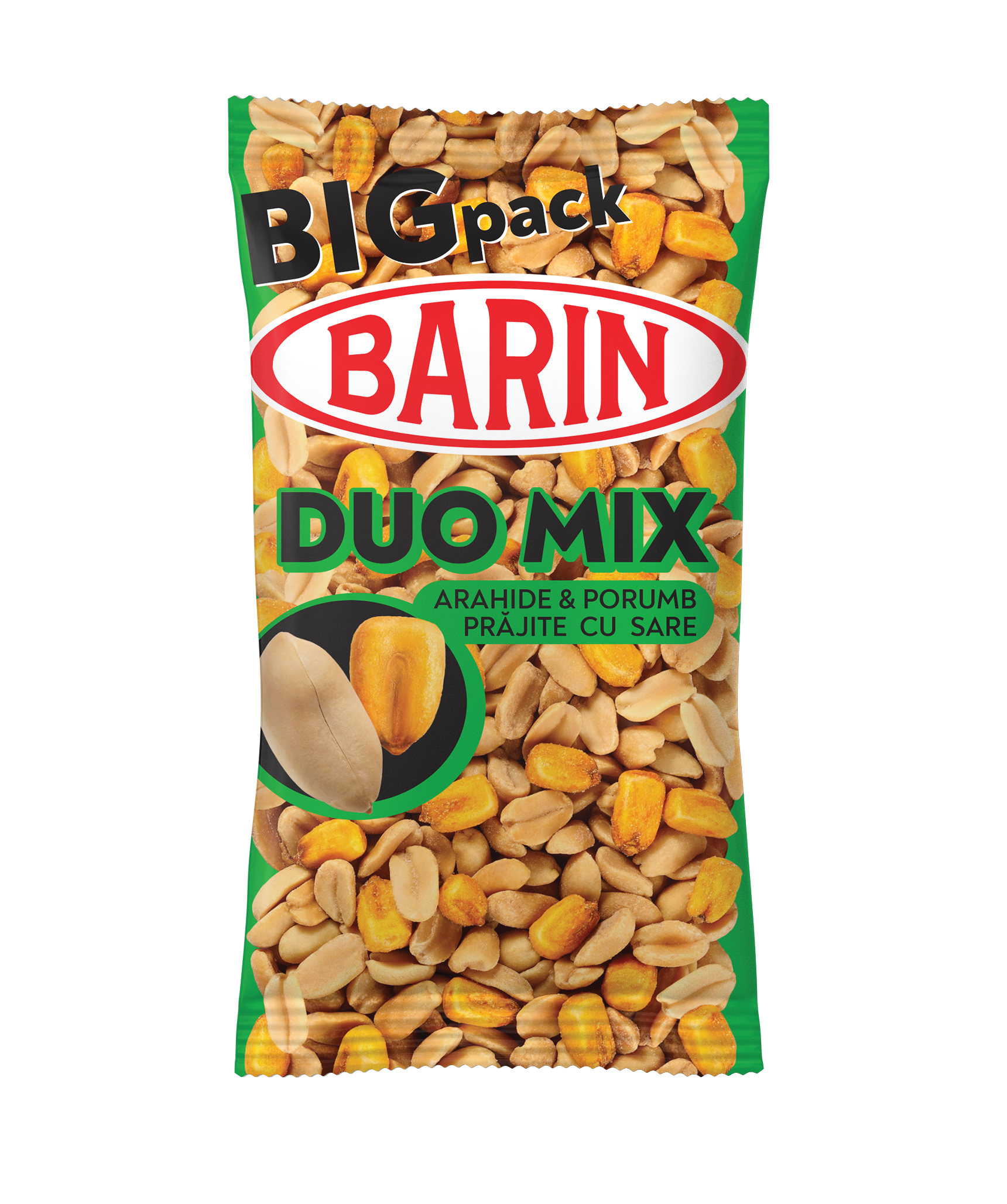 Mix arahide-porumb prajite sarate 140g 