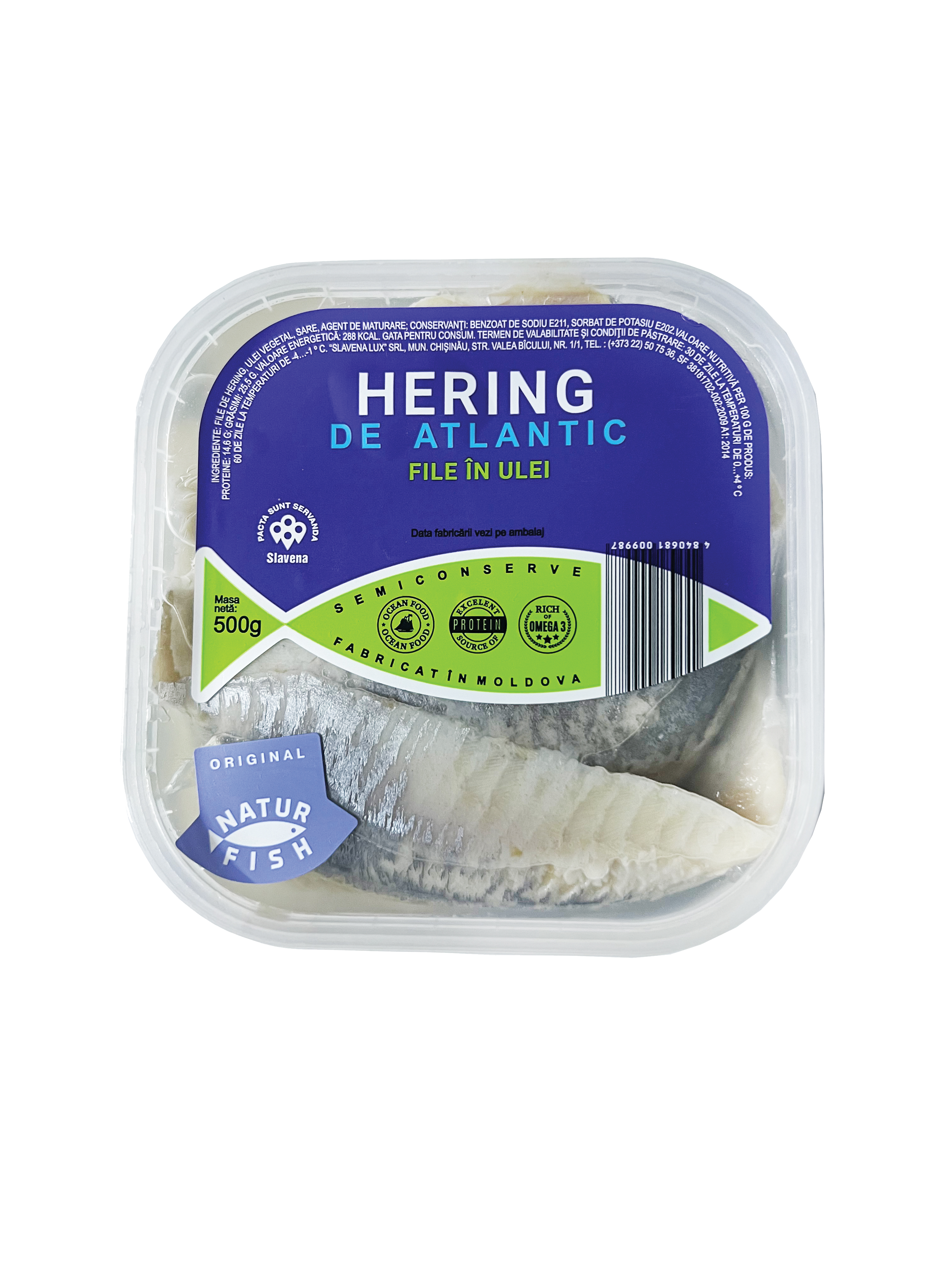 Hering file de atlantic in ulei 500g