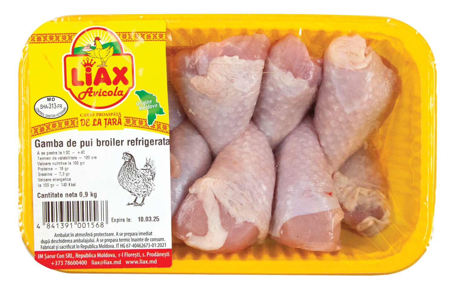Gamba de gaina fas. 900g Liax